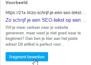 Meta description voorbeeld