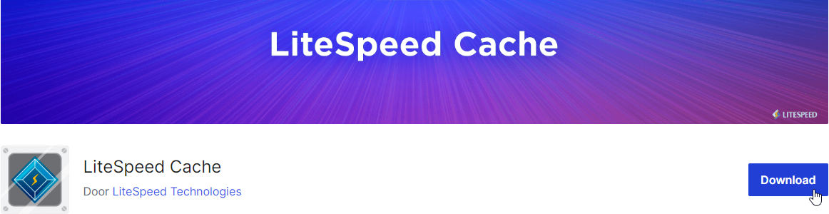 Litespeed caching activeren