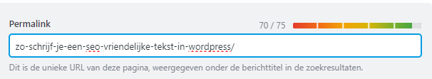 URL optimaliseren voorbeeld